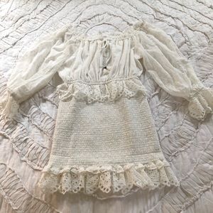 NWT Spell Daisy Chain Mini Dress L